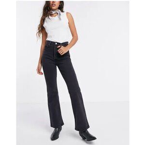 Levi's Ribcage Boot Black Denim Jeans tall in Washed Black